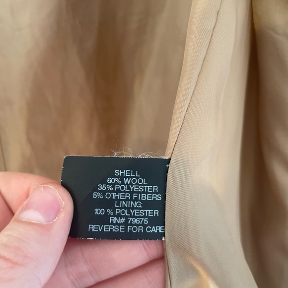 Michael Kors Camel Colored Wool Coat - Picture 3 of 7